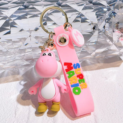 19 Styles Anime Keychain Mario Bros Luigi Toad Bowser Action Figure Model PVC Cartoon Bag Doll Pendant Toys Gift