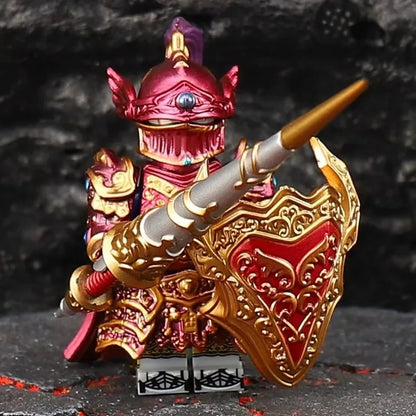 Medieval Round Table Knights Assemble Compatible Bricks Berserk Guts Puzzle Action Figures Model Building Blocks Doll Toy Gifts