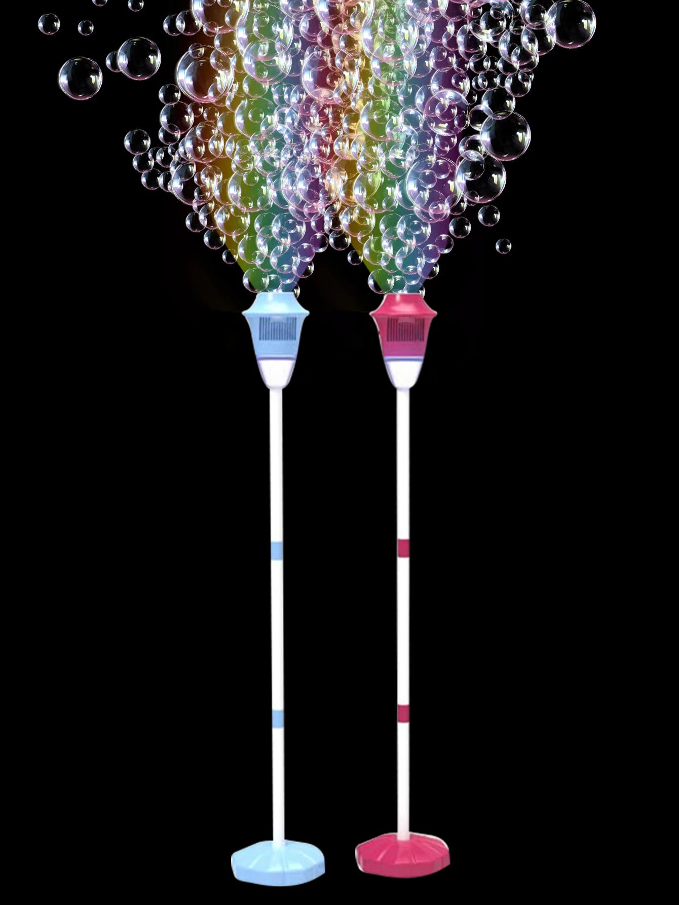 Street light bubble machine fully automatic bubble with light birthday outdoor wedding party without battery bubble water
