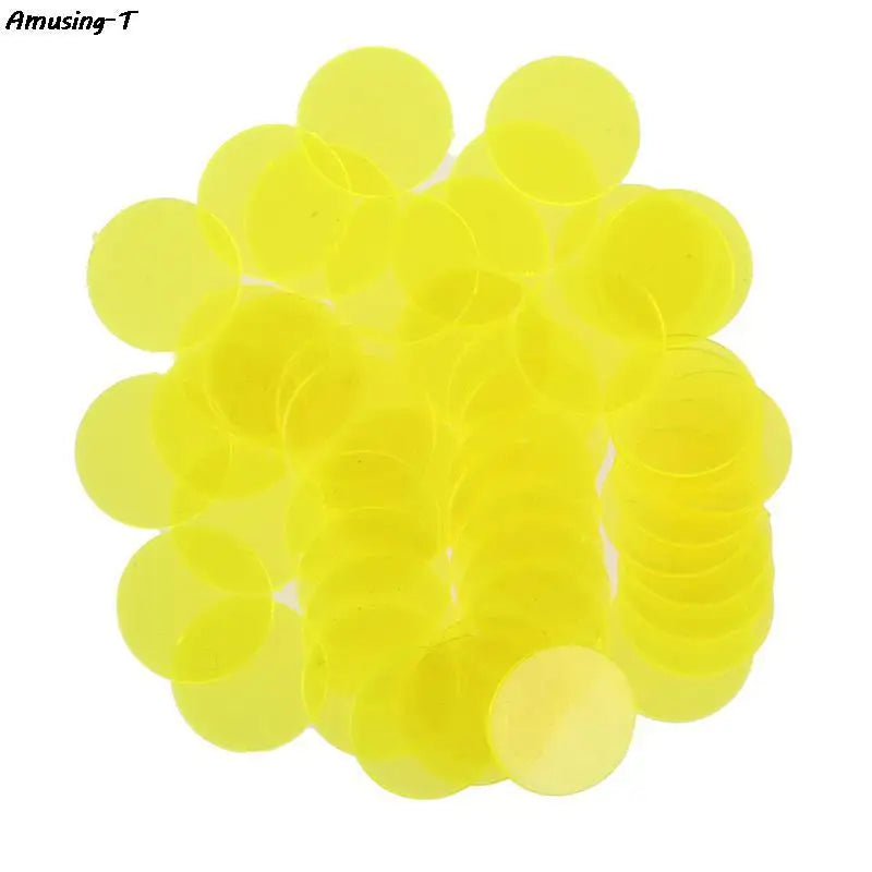 50PCS 15mm Plastic Poker Chips Casino Bingo Markers Token Family Game ToyCreative Gift Accessories