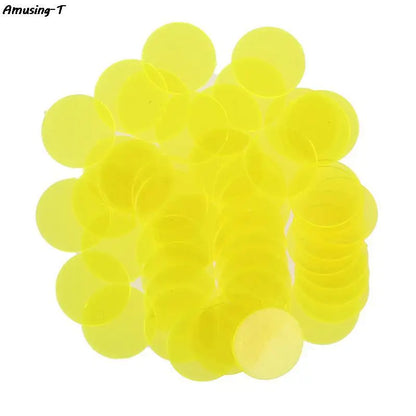 50PCS 15mm Plastic Poker Chips Casino Bingo Markers Token Family Game ToyCreative Gift Accessories