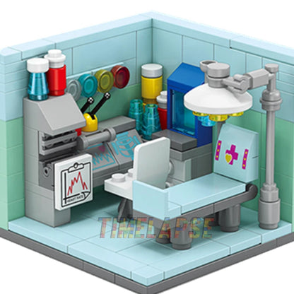 Dreams House Building Blocks Set with Career Figures - Racer Doctor Painter Scientist Model DIY Educational Toy Gift for Kids