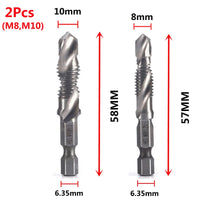 2Pcs-M8-M10