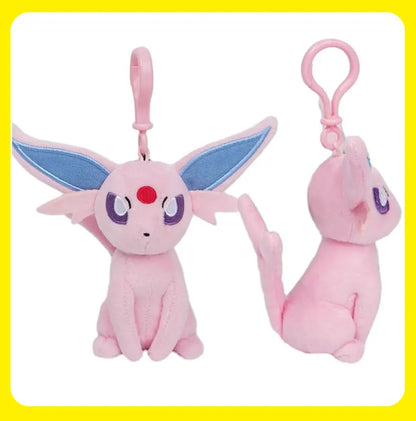 Pokemon Pikachu Mew Squirtle Charmander Kawaii Plush Toy Pendant School Bag Backpack Pendant Key Ring Small Doll Birthday Gift