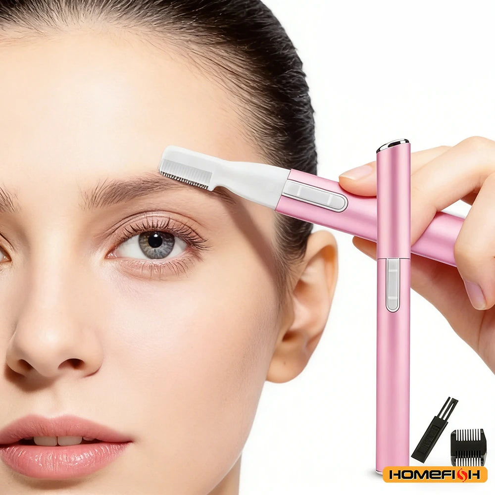 Mini Electric Eyebrow Shaver & Facial Hair Remover for Neck Lips Arms Legs Body, Trimmer for Women
