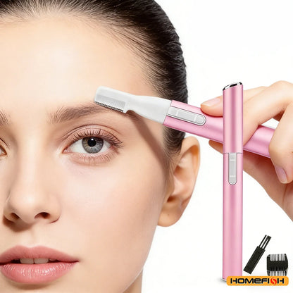 Mini Electric Eyebrow Shaver & Facial Hair Remover for Neck Lips Arms Legs Body, Trimmer for Women