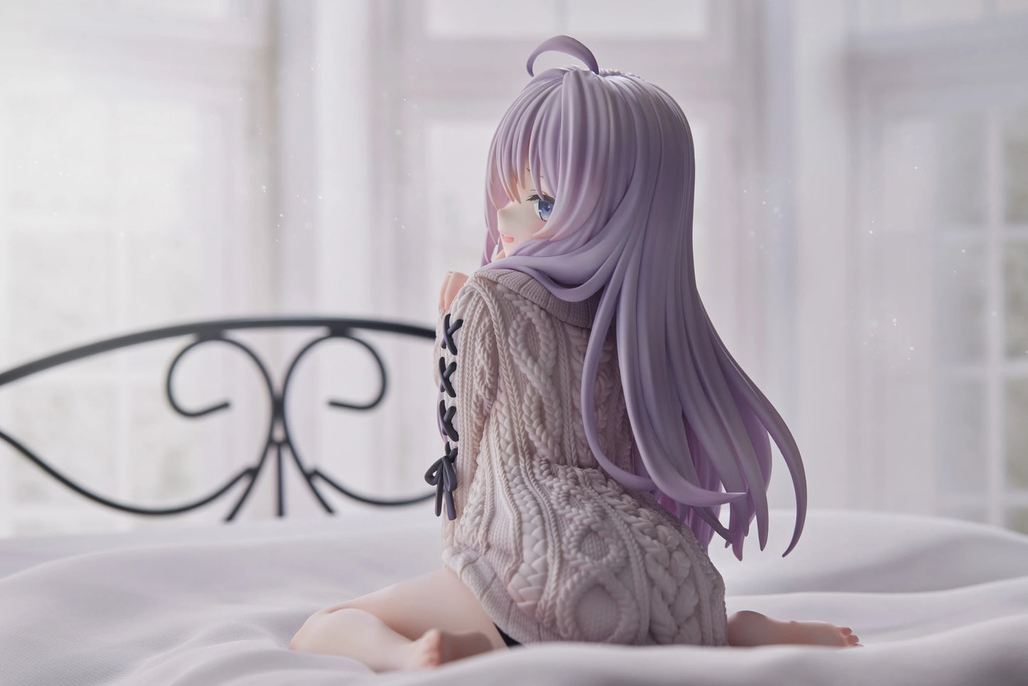 15cm The Journey of Elaina Anime Figure Knit Dress Witch Elaina Action Figure PVC Collection Model Doll Toys for Christmas Gifts