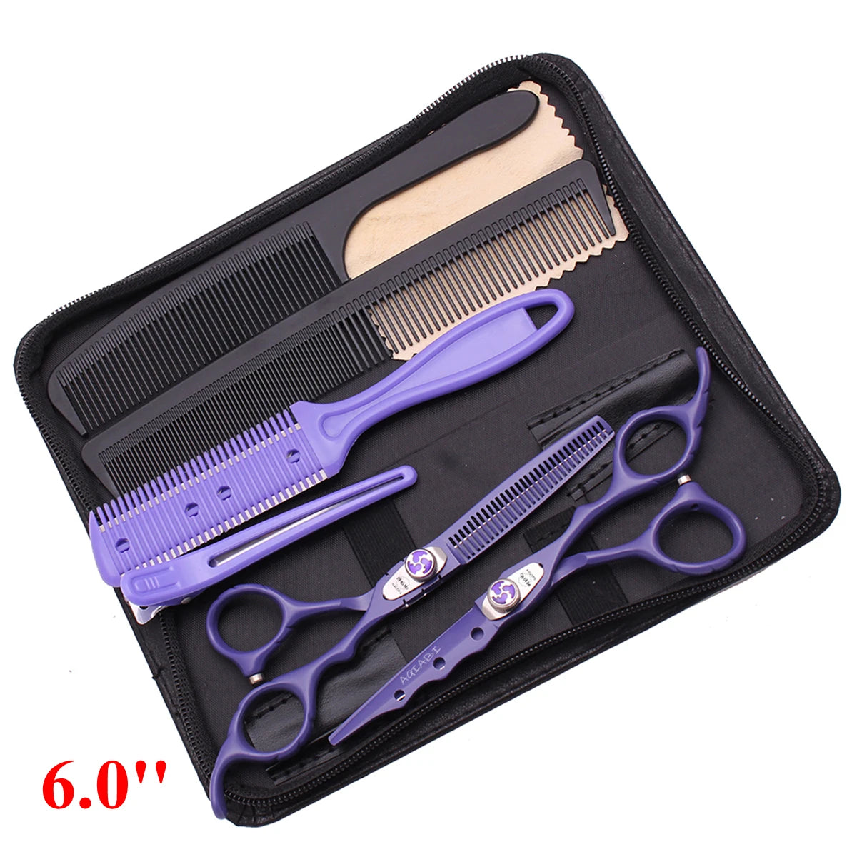 6'' Professional Hair Scissors Cutting Shears Thinning Hairdressing Haircut Salon Barber Home Japanese Steel Dropshipping A1019