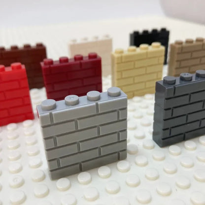 100/120Pcs MOC Building Block Simulation City Wall Brick Building Block Model Building Accessories Castle Construction Toys