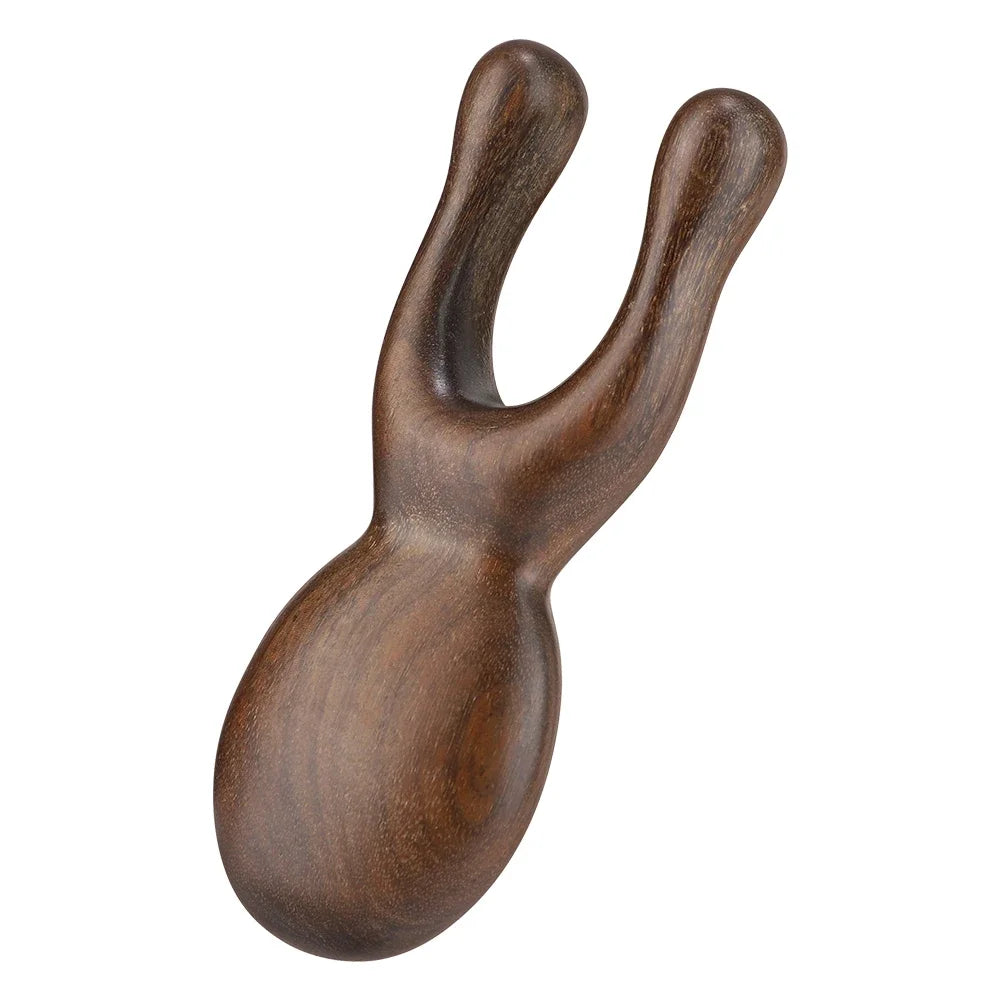 Wooden Gua Sha Facial Tools Head Massager Sandalwood Wood Massage Tool for Face Nose Eye Wood Massage Acupressur Tools