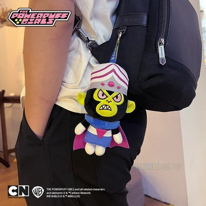 Limited Edition Palace Style Kawaii Anime The Powerpuff Girls Plush Keychain Dolls with Mojo Jojo & Princess Morbucks