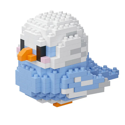 KNEW BUILT Colorful Parrot Micro Mini Building Blocks Assembly Toys 3D Model Bricks for Birds Funs Hands-on Ability Gift