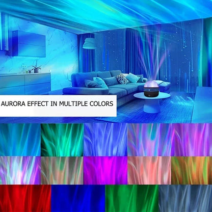 LED Starry Night Sky Projector Aurora USB Remote Control RGB Galaxy Light 7 Modes for Home Bedroom Game Room Party Decoration