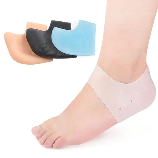 2PCS Achilles Tendonitis Bone Spur Aching Feet Relieve Pain Pedicure Tools Heel Cushion Gel Heel Protector for Plantar Fasciitis
