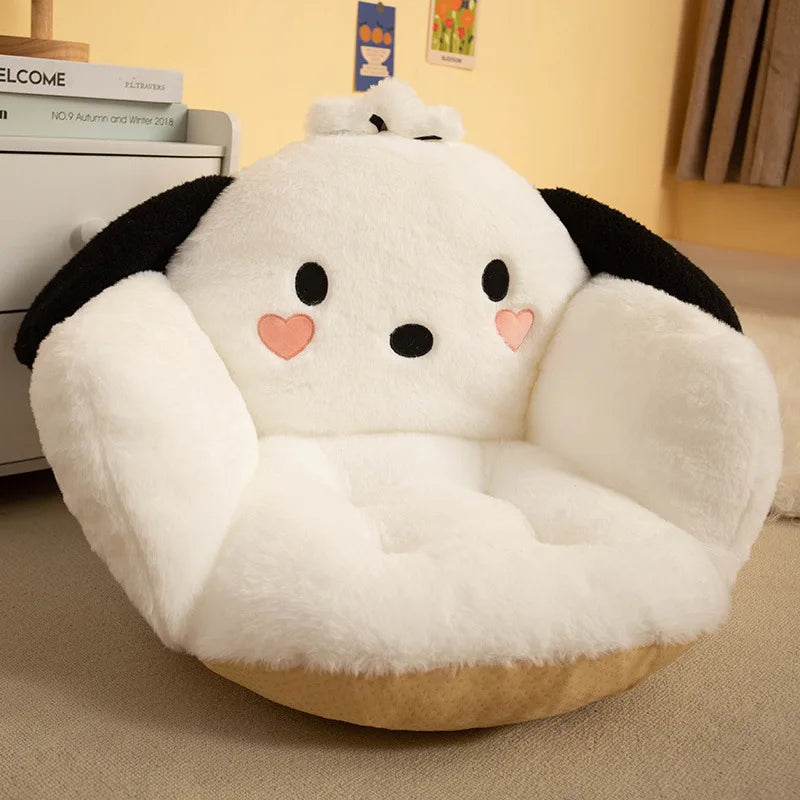 Cartoon Doll Cushion Office Chair Cushion Cute Creative Plush Winter Warm Comfortable Bedding Pillow Gift For Girls Dormitory