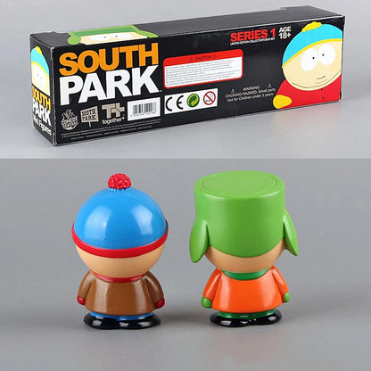 6cm 5-Piece southern Style Figure Set, Stan & Eric Character Toys, Creative Desktop Decor, Gift for Kids & Collectors