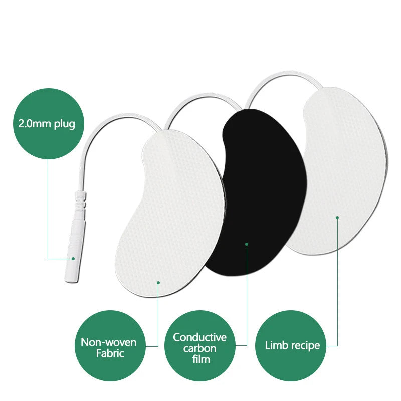 2/4/6/8pcs Electrode Pads For Eye Massage Acupuncture Facial Lifting Jawline Face Massager Muscle Stimulator Electro Pad