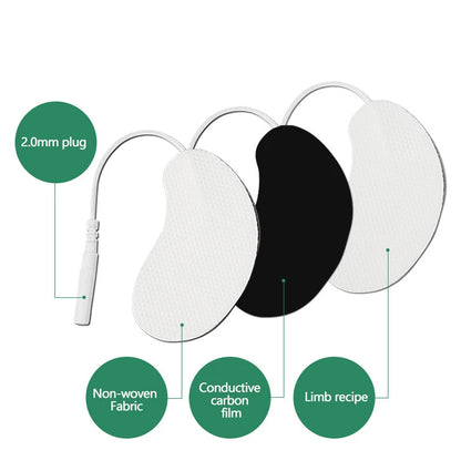 2/4/6/8pcs Electrode Pads For Eye Massage Acupuncture Facial Lifting Jawline Face Massager Muscle Stimulator Electro Pad