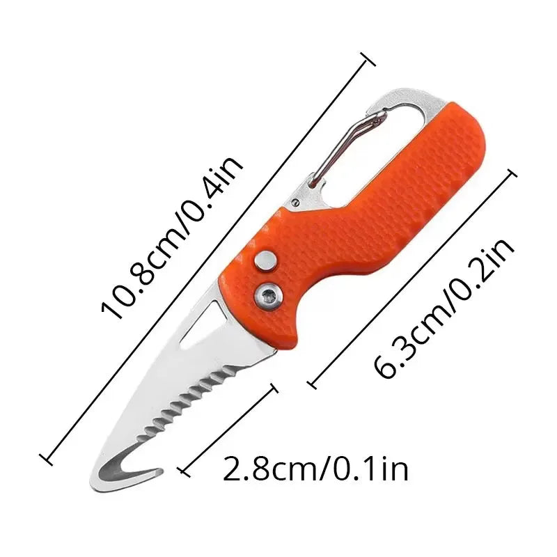 1-4PCS Portable Mini Unboxing Tool Letter Opener Serrated Hook Package Opener Express Box Cutter Safe Compact Tool