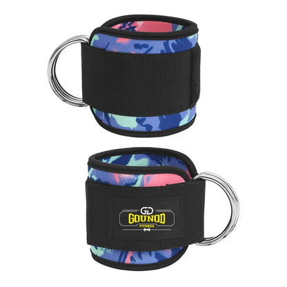 2PC/3PC GOUNOD Fitness Ankle Strap Adjustable D-Ring Support Cuffs Gym Leg Strength Exercise Pulley With Buckle Sport Guard Safe