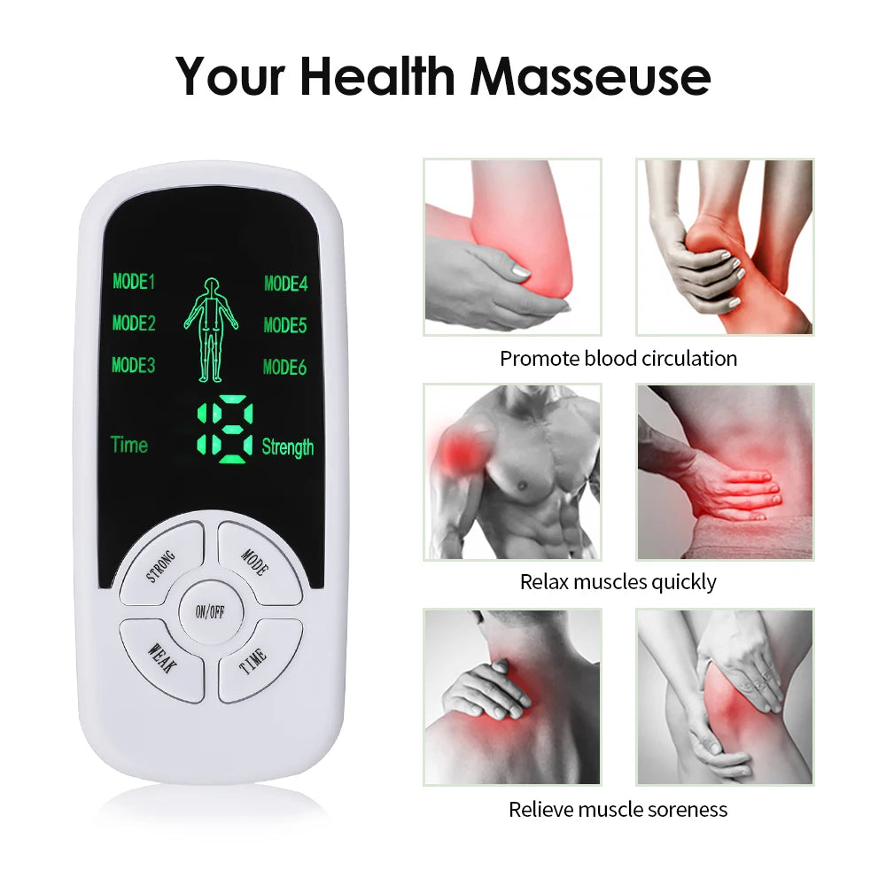 HOMEFISH Muscle Therapy Stimulator 6 Modes Tens Unit Machine Meridian Physiotherapy Pulse Abdominal Prostate Body Massager