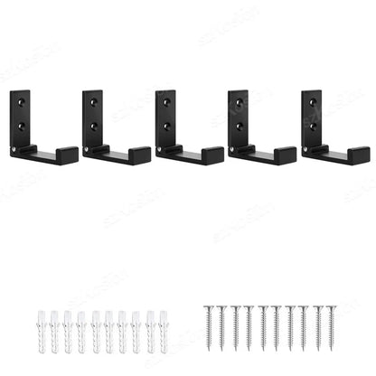 1/5/50pcs Folding Hooks Wall Door Clothes Hooks Aluminum Alloy Rustproof Wall Hanger Clothes Coat Towel Coat Hooks