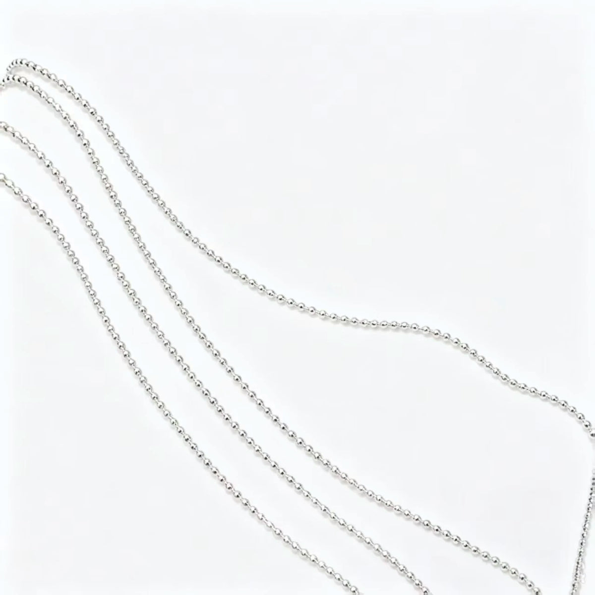 1M/Pack 0.8mm Gold Silver Nail Bead Chain Charm Ellipse Stone Nail Art Decorations Giltter Metal Steel Ball Jewelry Accessory