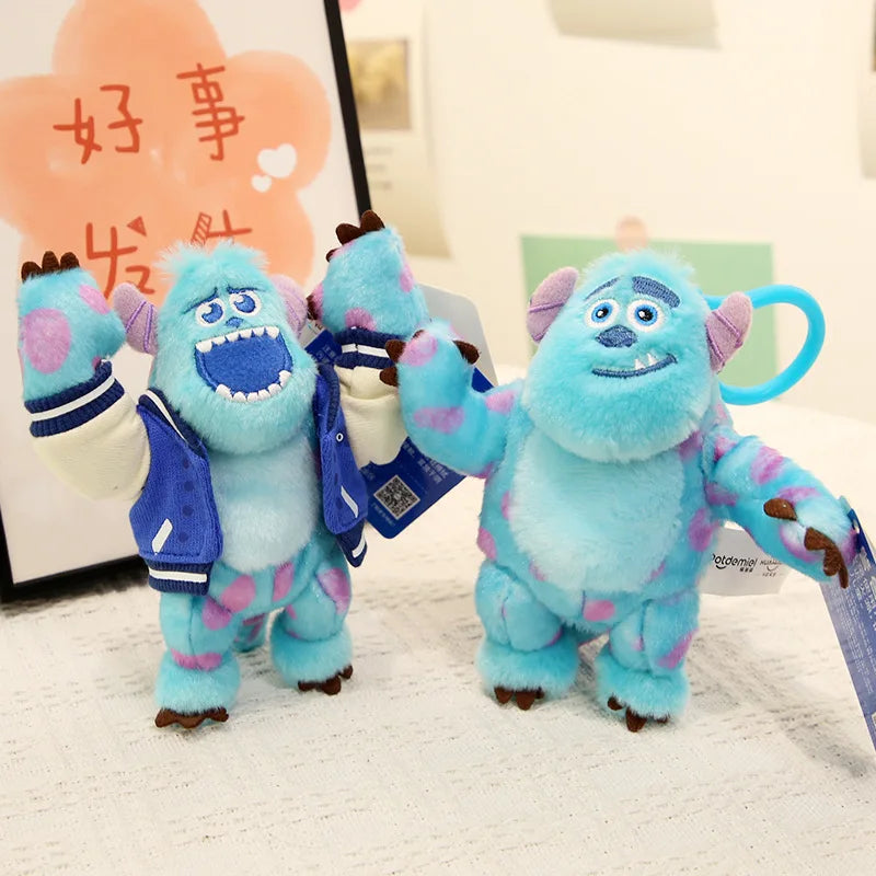 Genuine Disney Stitch Lotso Plush Toys Keychain Pendant Accessories Cute Cartoon Stuffed Doll Key Ring Toys Key Chain Gift