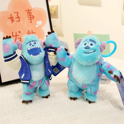 Genuine Disney Stitch Lotso Plush Toys Keychain Pendant Accessories Cute Cartoon Stuffed Doll Key Ring Toys Key Chain Gift