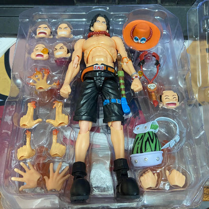 Anime One Piece 18cm BJD Joints Moveable ACE PVC Action Figure Collection Model Toys