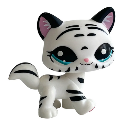 Rare pet toy Mini Stands Short Hair Kitten Old Figures Collection Original Bobble head toy lps