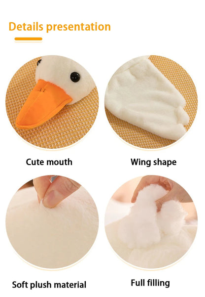 130/160/190cm Large White Goose Fur-Retriever Soft Toy Children's Girls' Gift Cute Doll Sleeping Pillow Large-sized Doll