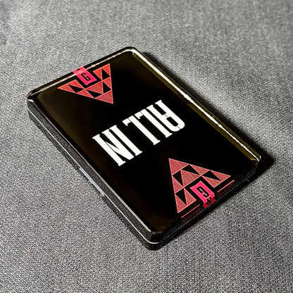 Acrylic Crystal Exquisite Poker Dealer Puck Button Code ”ALL IN" Entertainment Game Board Table Accessories
