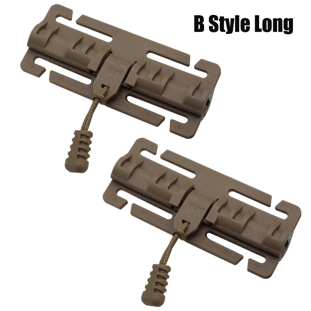 1 Pair Tactical Vest Quick Release Buckle Rapid Open Connector Shoulder Webbing Cummerbund for Hunting Vest Accessory