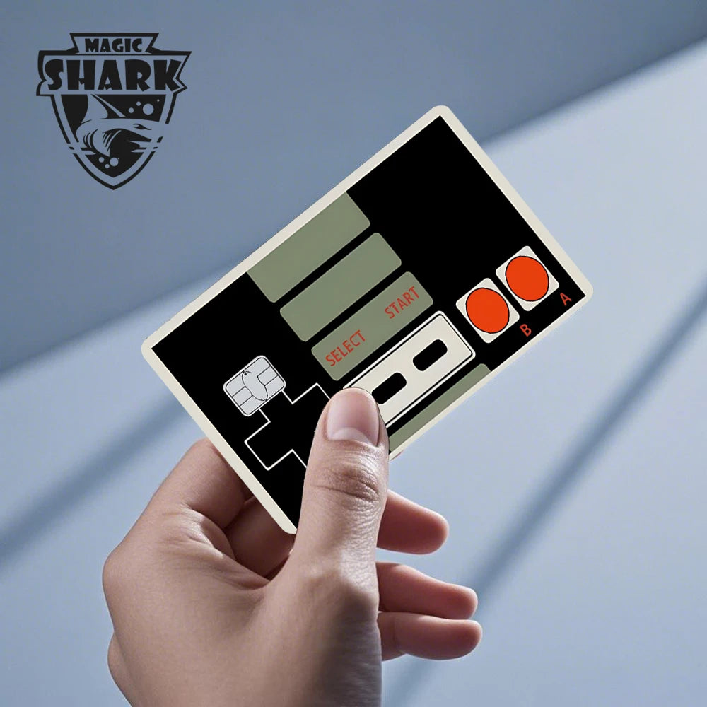 Magic Shark Fashin King Poker Money Game Controler Dragon 3M Matte Thin Sticker Film Skin for Debit Bank Credit Card