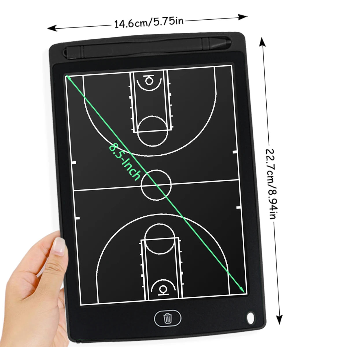 8.5/10/16-Inch LCD Electronic Football Tactical Tablet Strategy Marker Basketball Board Soccer Coach Blackboard Sports Training