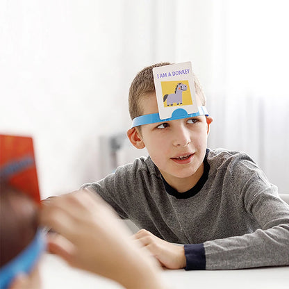Headband Game Fun Guessing Game Who Am I? Quick Question Game Family Party Board Games Educational Toy for Kids