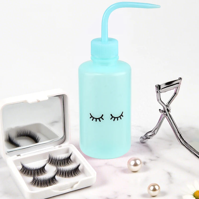 250ml Lash Logo Falsh Eyelash Cleaning Bottle Curved Spout Cleaner Watering Can Eyebrow Remover Washing Bottle Makeup Tools