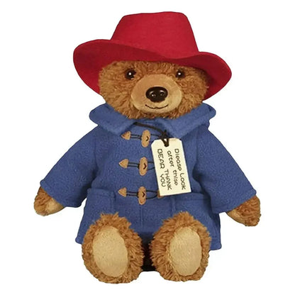 Cartoon Pattine Bear action figure Dish Tie Bear plush doll pendant Children's holiday gift bag decoration cute key chain 10cm