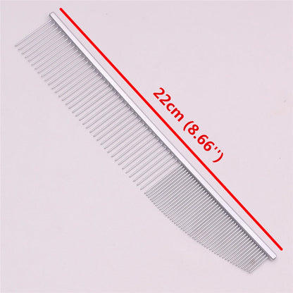 Copper Dog Grooming Combs Pet Boundary Knot Massage Tools Professional Salon Cat Hair Cleaning Crescent High Low Teeth 7816#