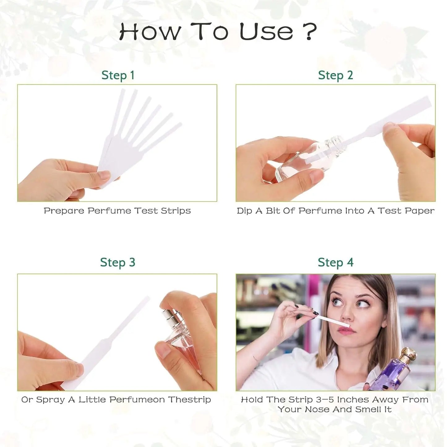 200Pcs Disposable Perfume Tester Strips Fragrance Testing Strips for Essential Oils Aromatherapy Scent Evaluation
