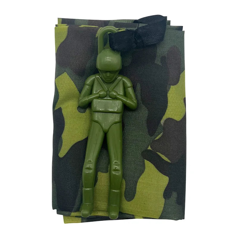 1pcs Hand Throwing Parachute Kids Outdoor Funny Toys Game Play Toys for Children Fly Parachute Sport with Mini Soldier Toys