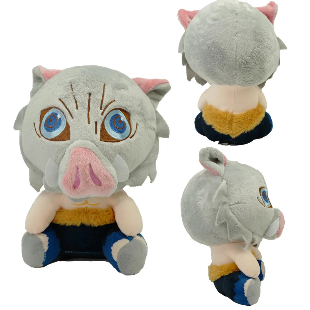 20cm Hot Japan Demon Slayer Plush Dolls Lovely Anime Kimetsu No Yaiba Kamado Tanjirou Nezuko Zenitsu Kyoujurou Toys Kids Gifts