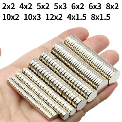 Super Strong Neodymium Magnet N35 NdfeB Permanent Magnetic imanes Round Powerful Magnets Refrigerator Magnet  2x2/6x2/6x3/10x3