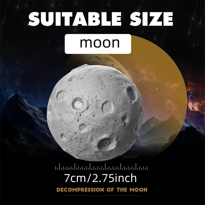 1/3/5PCS Squeeze Anxiety Fidget Sensory Balls for Children Moon Stress Balls Birthday Party Supplies School Carnival Reward