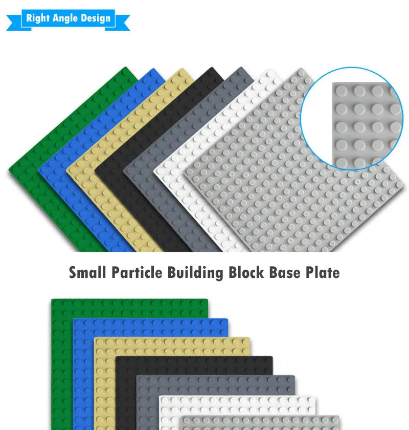 32x32x16x16 Dots Classic Base Plates MOC DIY Plastic Bricks Baseplates City Dimensions Building Blocks Figures Construction Toys