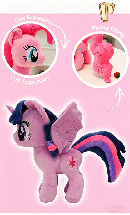 Little Pony Rainbow Dash Applejack Plush Toy 28cm Official Hasbro Figure Soft Stuffed Animal For Fans Collection Gift