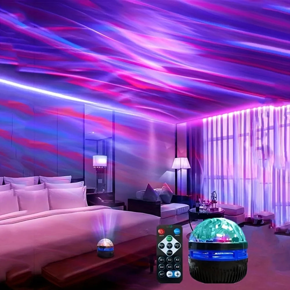 Galaxy Projector RGB Star Projector USB Powered Remote Control Night Light Lamp for Birthday Gifts Holiday Party Room Decoration
