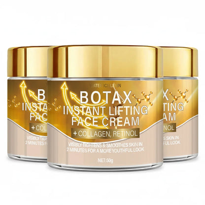 Botax Instant Lifting Face Cream Collagen Retinol Formula Firms Lifts Smooths Moisturizes Brightens 2-Minute Youthful Results 50g