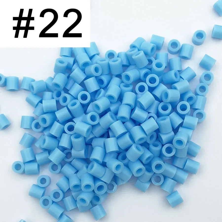 5mm 1000PCS  Black white gray blue green purple Hama Beads for Kids Iron Fuse Beads diy Puzzles Pixel Art Gift Children Toy